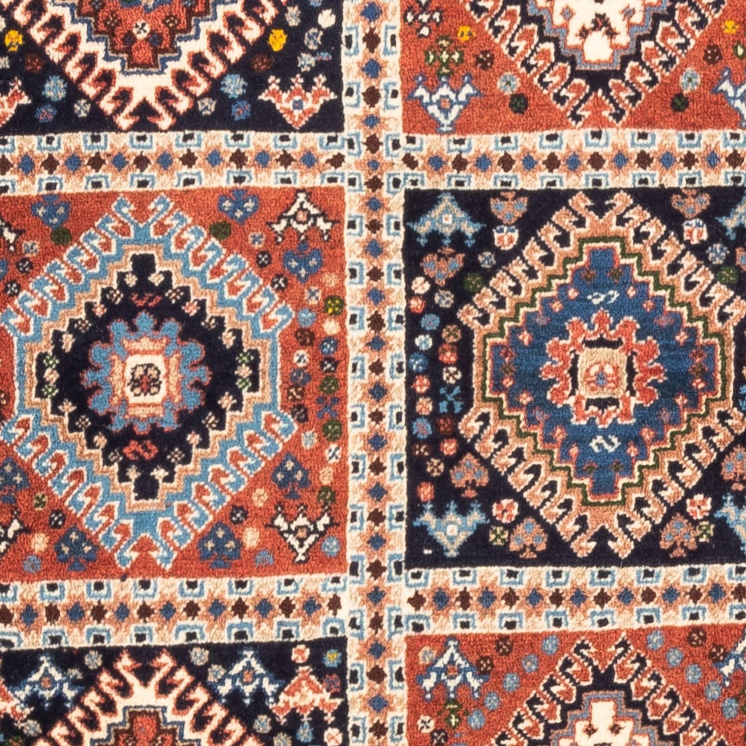 Alfombra persa - Nómada - 116 x 82 cm - multicolor