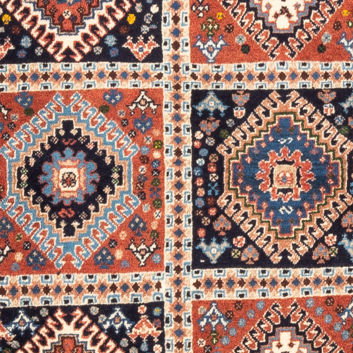 Alfombra persa - Nómada - 116 x 82 cm - multicolor