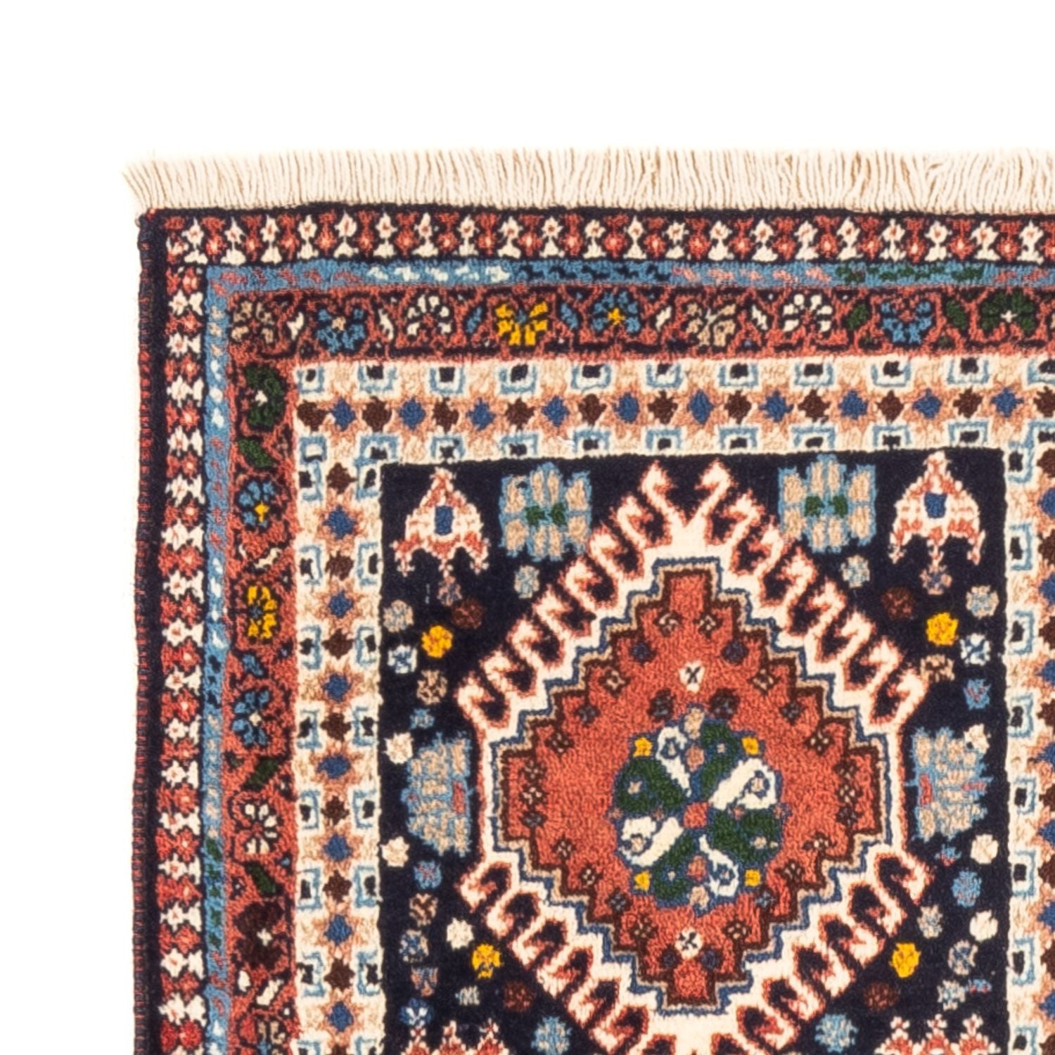 Alfombra persa - Nómada - 116 x 82 cm - multicolor