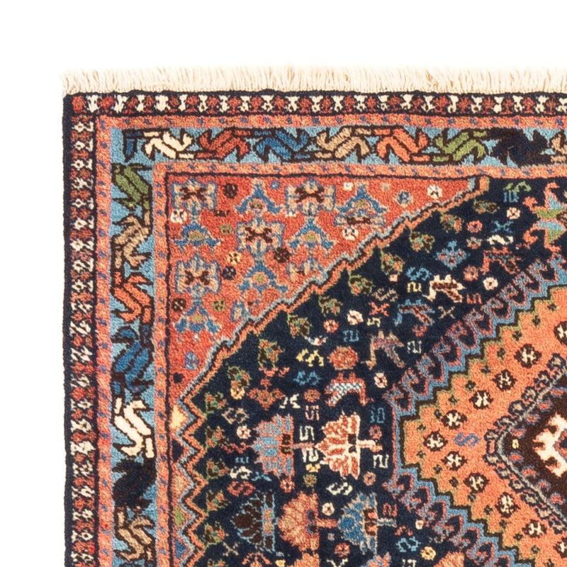 Alfombra persa - Nómada - 120 x 81 cm - azul oscuro