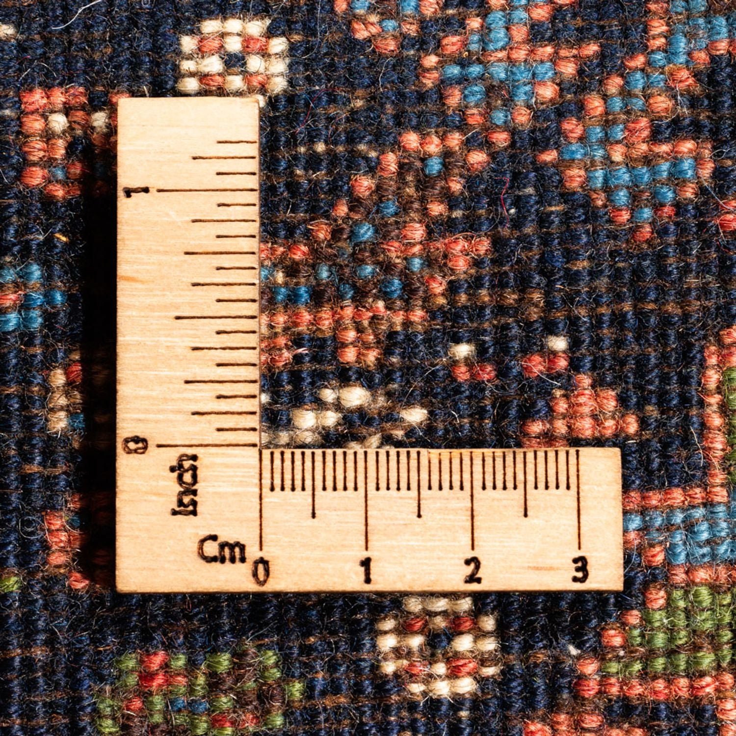 Alfombra persa - Nómada - 120 x 81 cm - azul oscuro