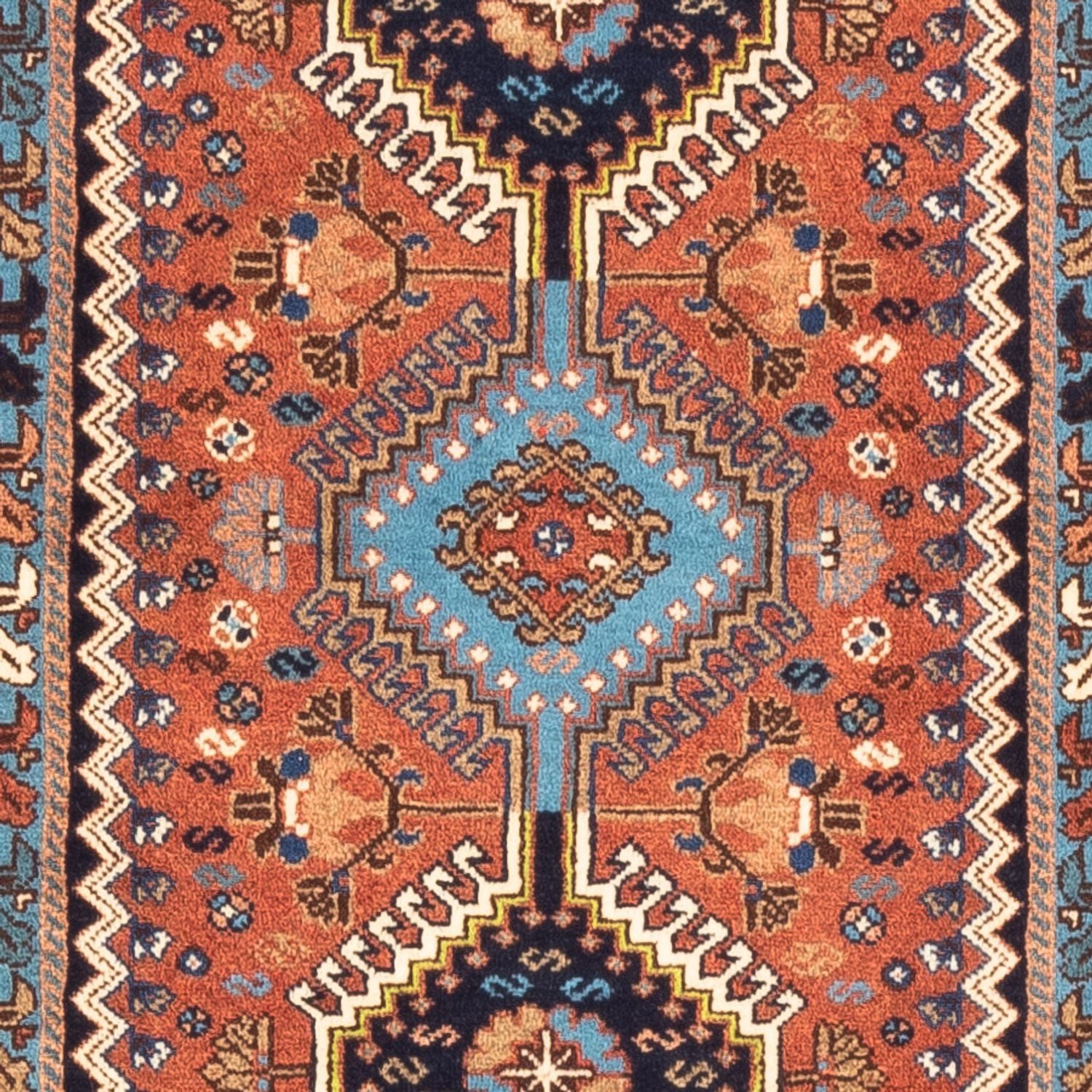 Alfombra de pasillo Alfombra persa - Nómada - 200 x 62 cm - rojo
