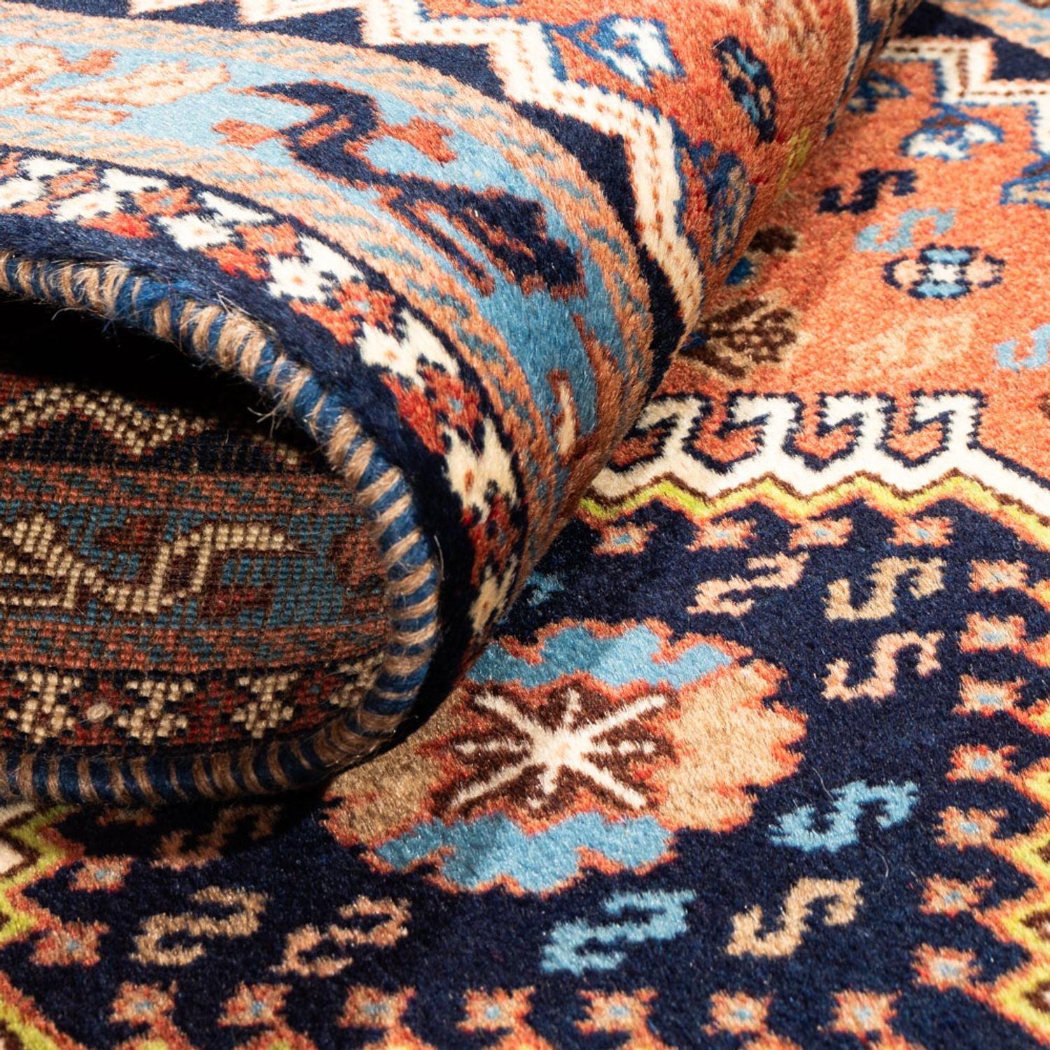 Alfombra de pasillo Alfombra persa - Nómada - 200 x 62 cm - rojo