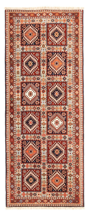 Alfombra de pasillo Alfombra persa - Nómada - 209 x 80 cm - rojo