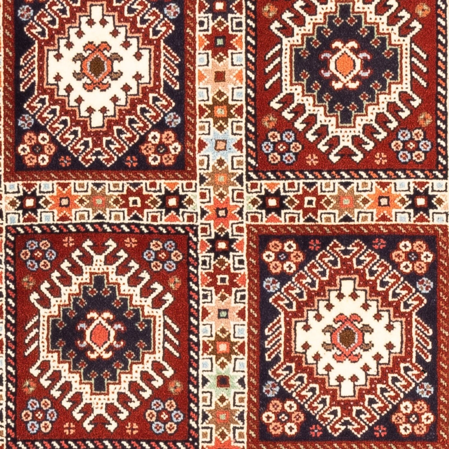 Alfombra de pasillo Alfombra persa - Nómada - 209 x 80 cm - rojo