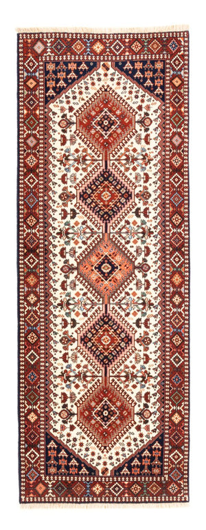 Alfombra de pasillo Alfombra persa - Nómada - 215 x 83 cm - crema