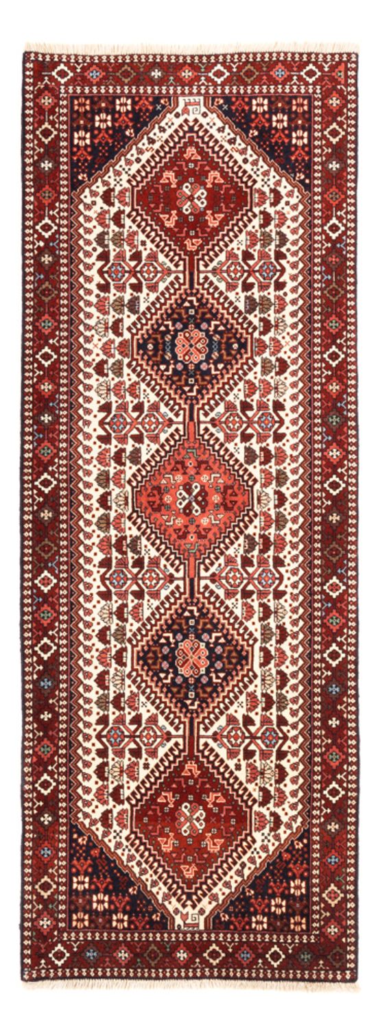 Alfombra de pasillo Alfombra persa - Nómada - 225 x 84 cm - crema