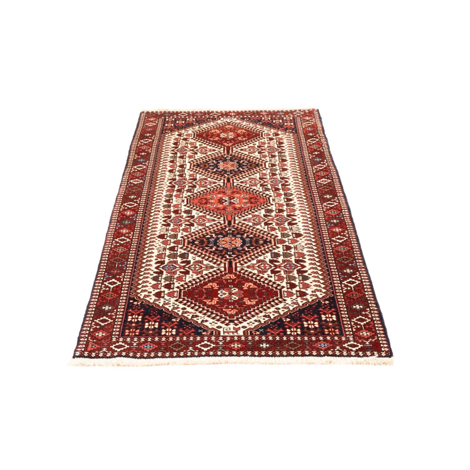 Alfombra de pasillo Alfombra persa - Nómada - 225 x 84 cm - crema