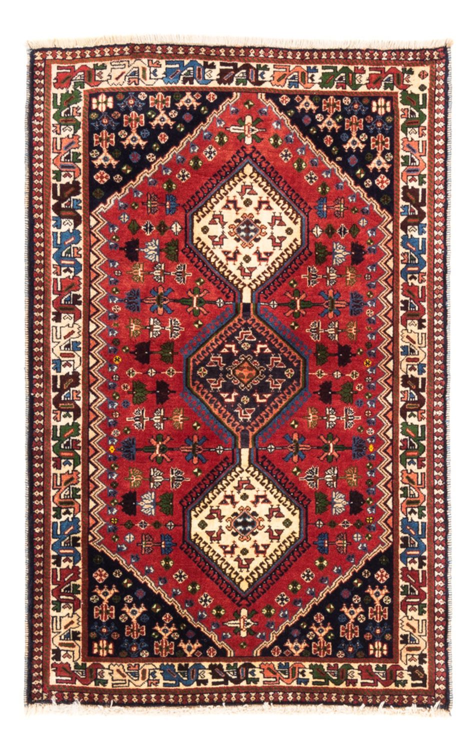 Alfombra persa - Nómada - 127 x 80 cm - rojo