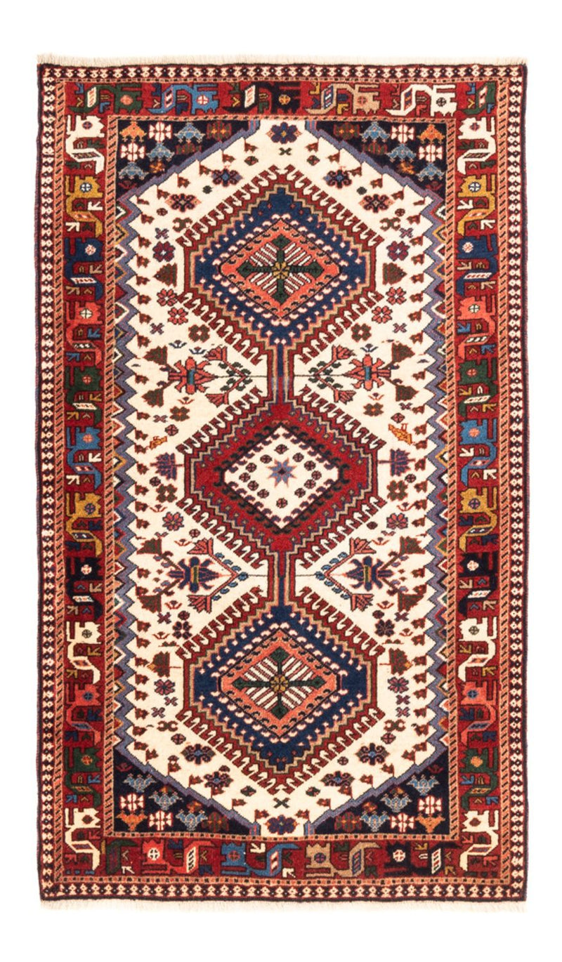 Alfombra persa - Nómada - 135 x 80 cm - crema