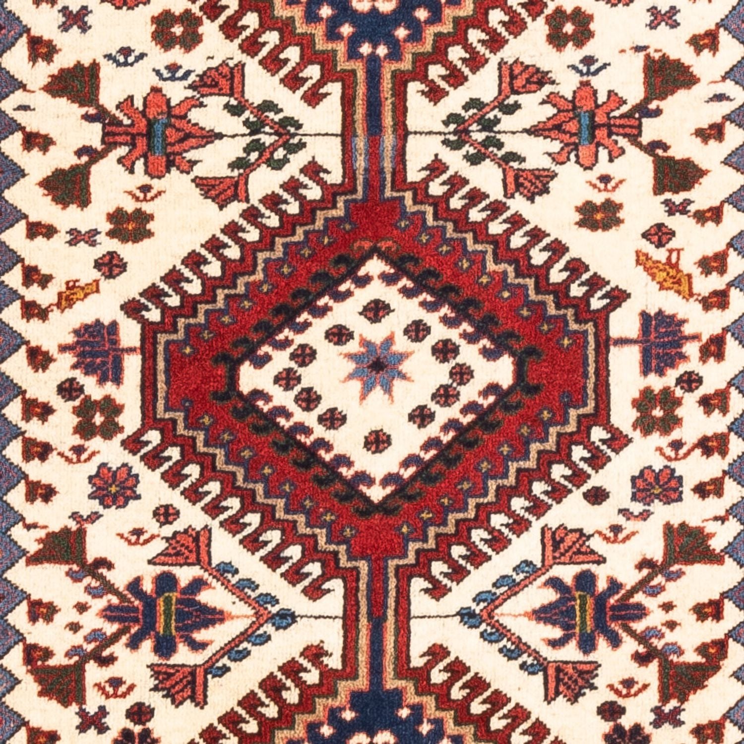 Alfombra persa - Nómada - 135 x 80 cm - crema