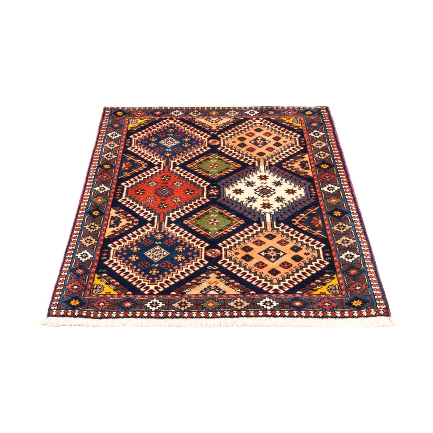 Alfombra persa - Nómada - 125 x 83 cm - multicolor