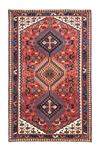 Alfombra persa - Nómada - 124 x 80 cm - rojo