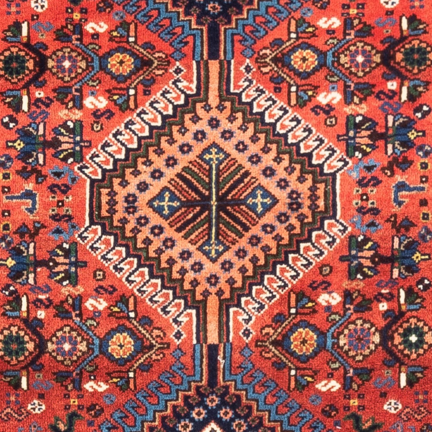 Alfombra persa - Nómada - 124 x 80 cm - rojo