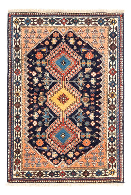 Alfombra persa - Nómada - 120 x 84 cm - azul oscuro