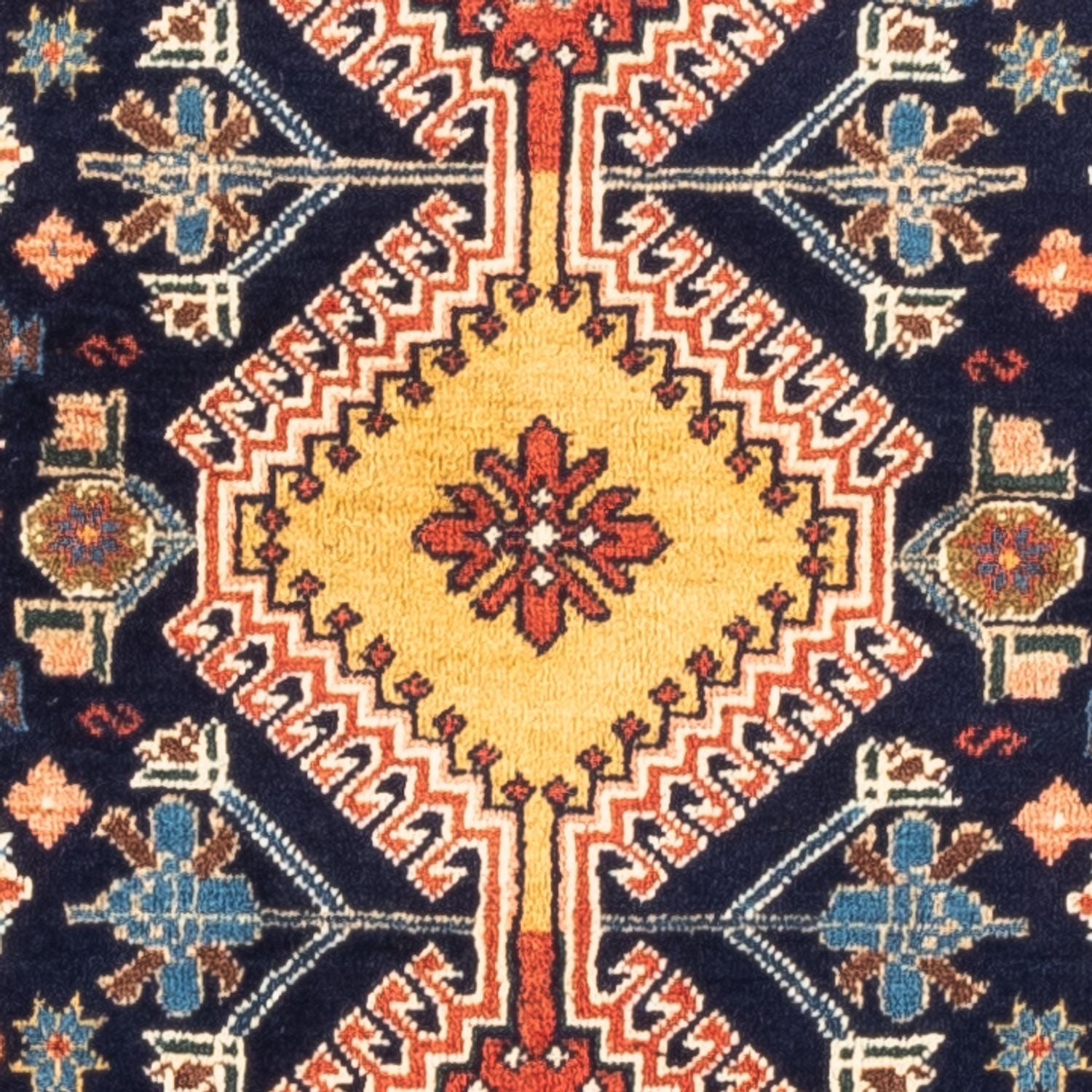 Alfombra persa - Nómada - 120 x 84 cm - azul oscuro