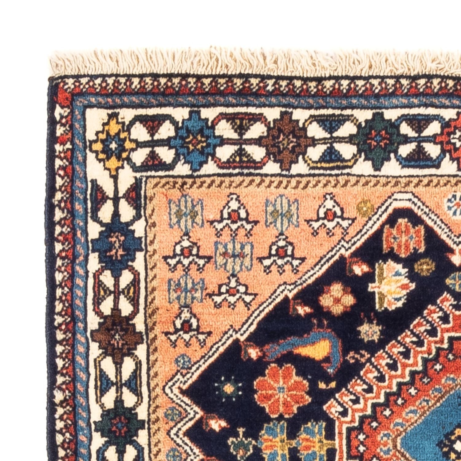 Alfombra persa - Nómada - 120 x 84 cm - azul oscuro