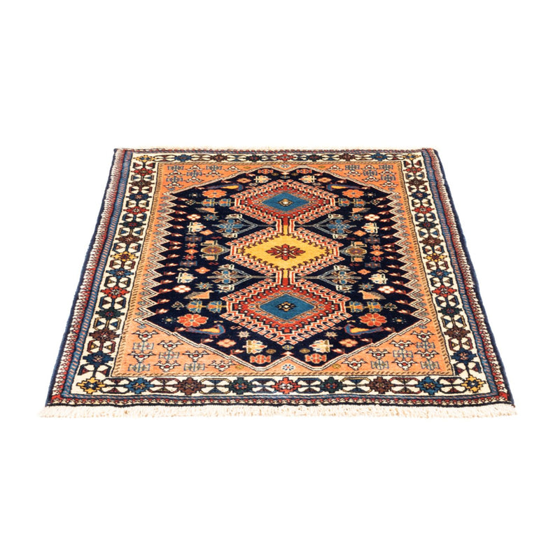 Alfombra persa - Nómada - 120 x 84 cm - azul oscuro