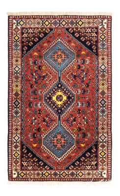 Alfombra persa - Nómada - 130 x 80 cm - rojo