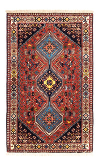 Alfombra persa - Nómada - 130 x 80 cm - rojo