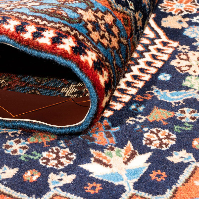 Alfombra persa - Nómada - 132 x 80 cm - azul oscuro