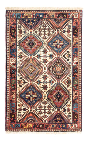 Alfombra persa - Nómada - 130 x 83 cm - crema