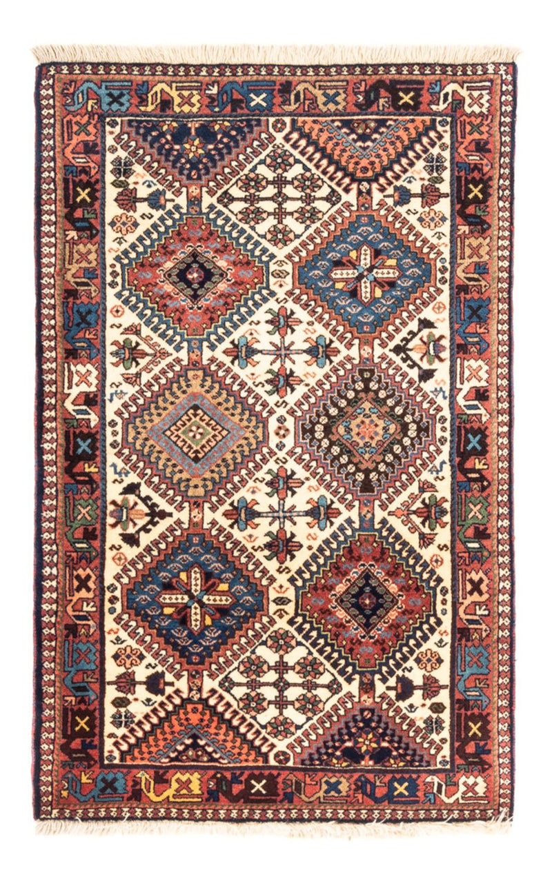 Alfombra persa - Nómada - 130 x 83 cm - crema
