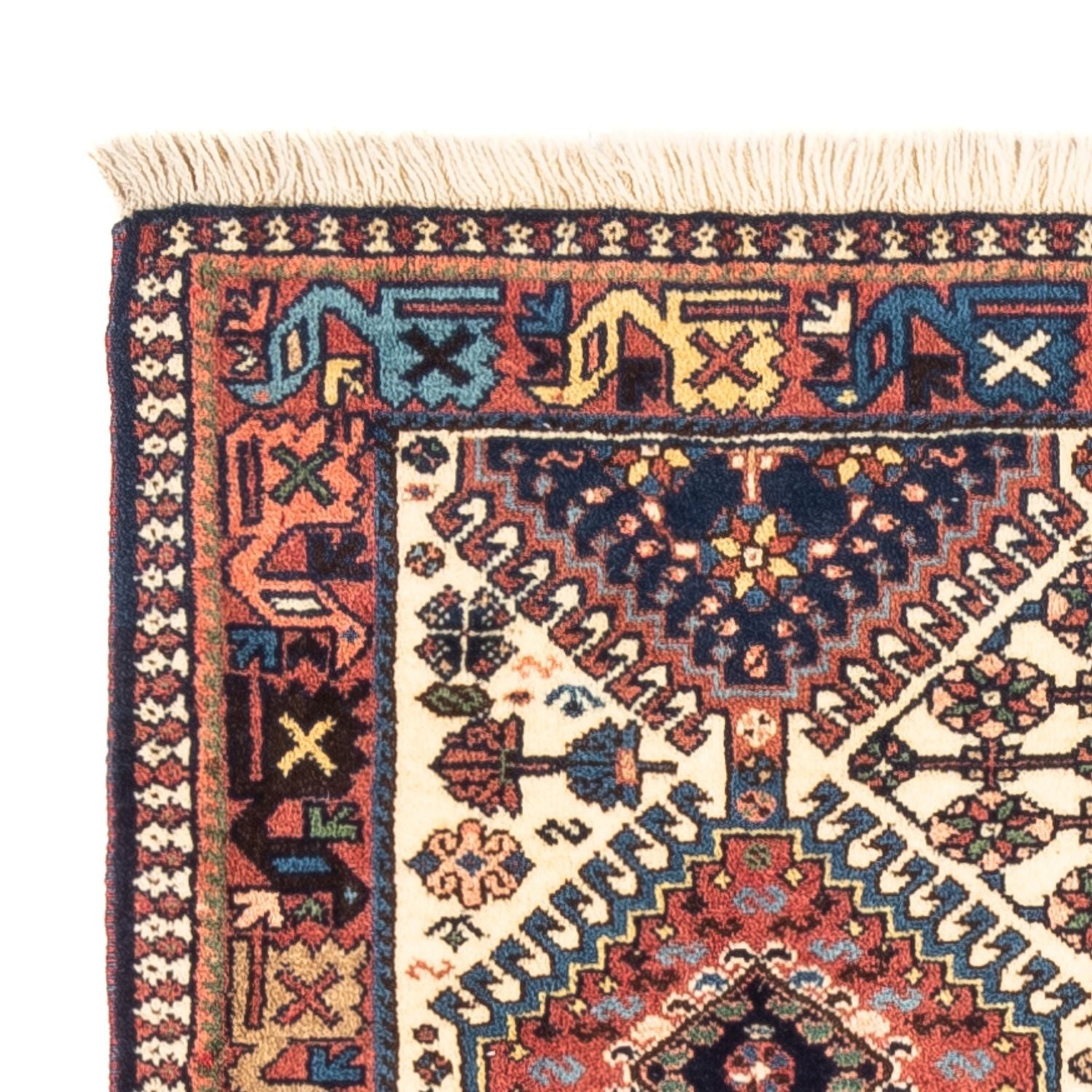 Alfombra persa - Nómada - 130 x 83 cm - crema