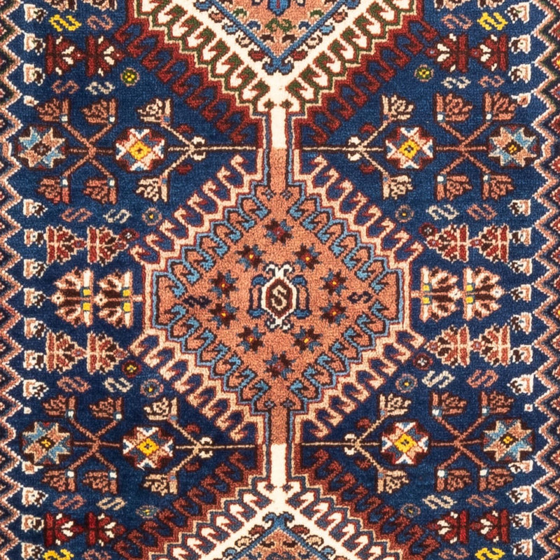 Alfombra persa - Nómada - 133 x 82 cm - azul oscuro