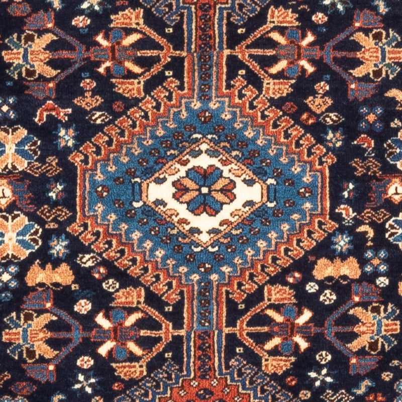 Alfombra persa - Nómada - 125 x 83 cm - azul oscuro