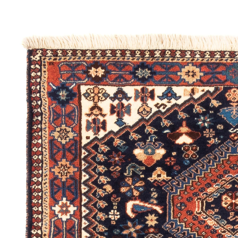Alfombra persa - Nómada - 125 x 83 cm - azul oscuro
