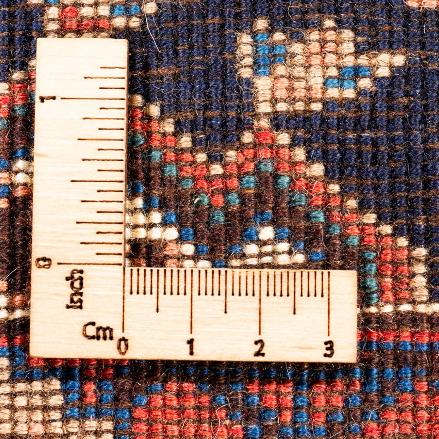 Alfombra persa - Nómada - 125 x 83 cm - azul oscuro