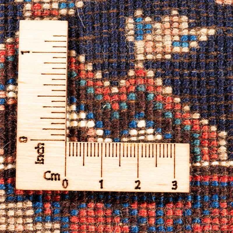 Alfombra persa - Nómada - 125 x 83 cm - azul oscuro