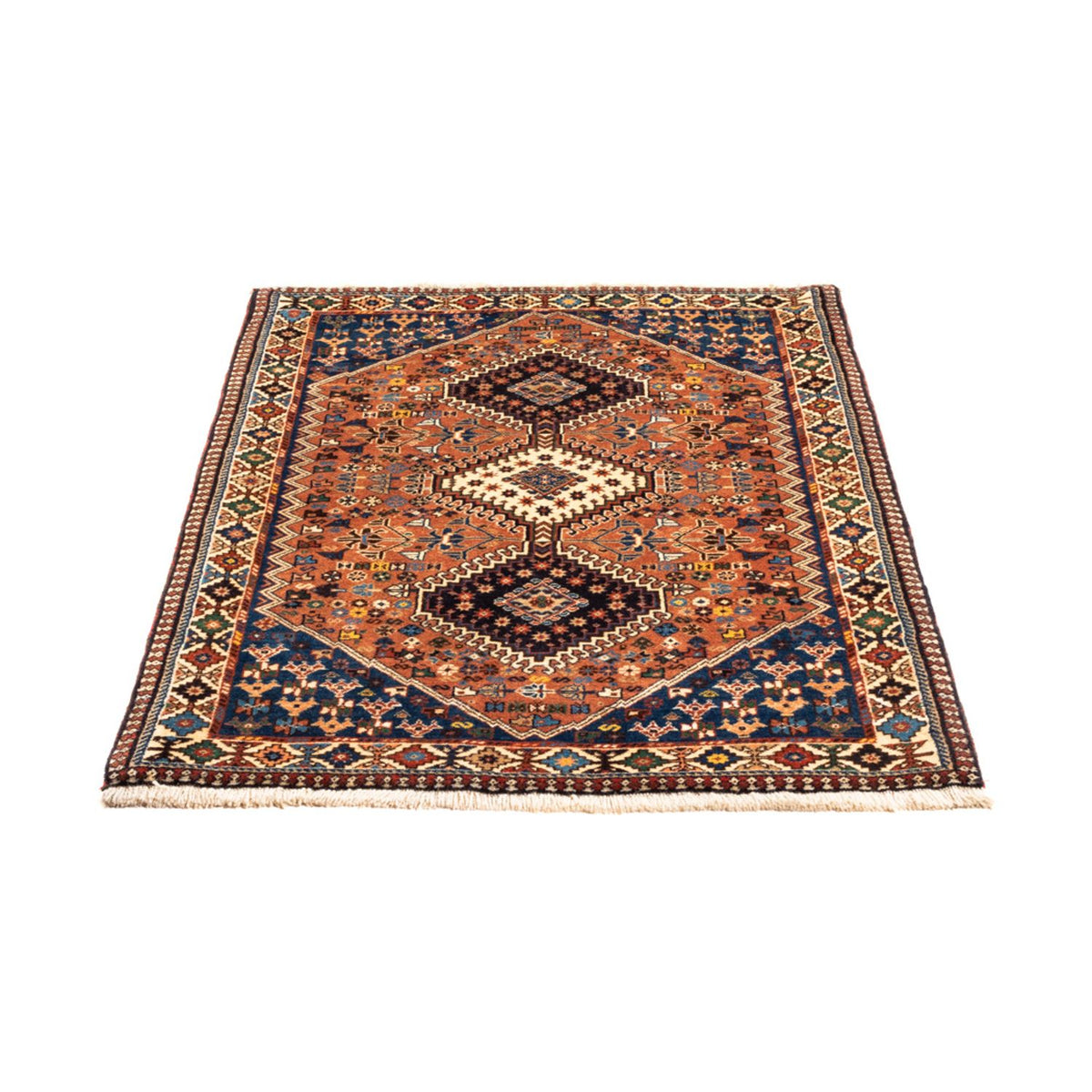 Alfombra persa - Nómada - 127 x 84 cm - rojo