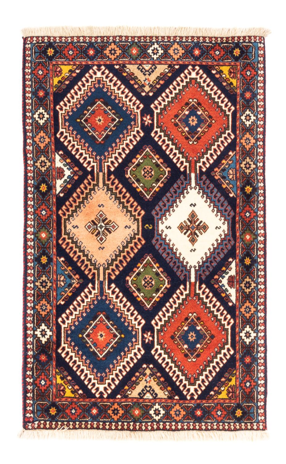 Alfombra persa - Nómada - 128 x 80 cm - multicolor