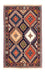 Alfombra persa - Nómada - 128 x 80 cm - multicolor