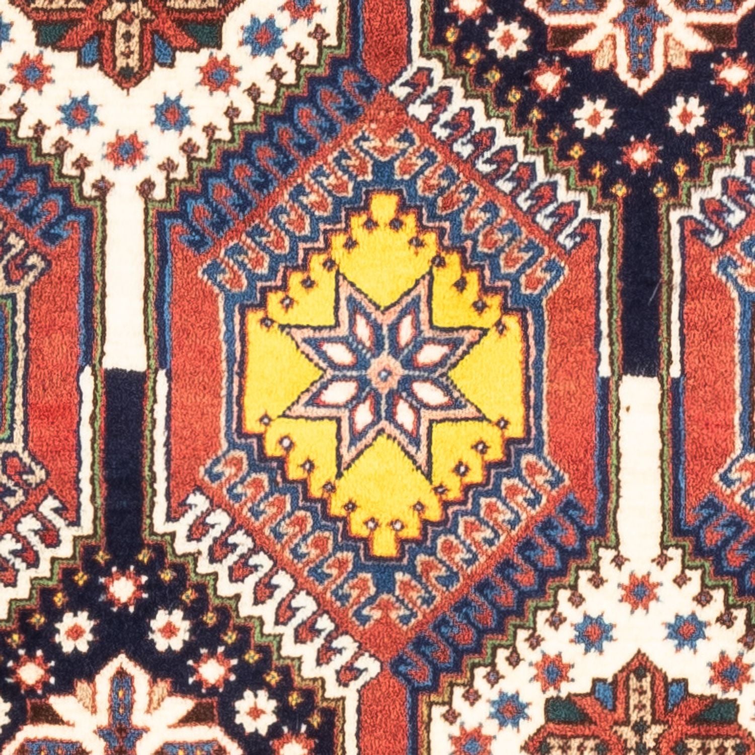 Alfombra persa - Nómada - 128 x 82 cm - multicolor