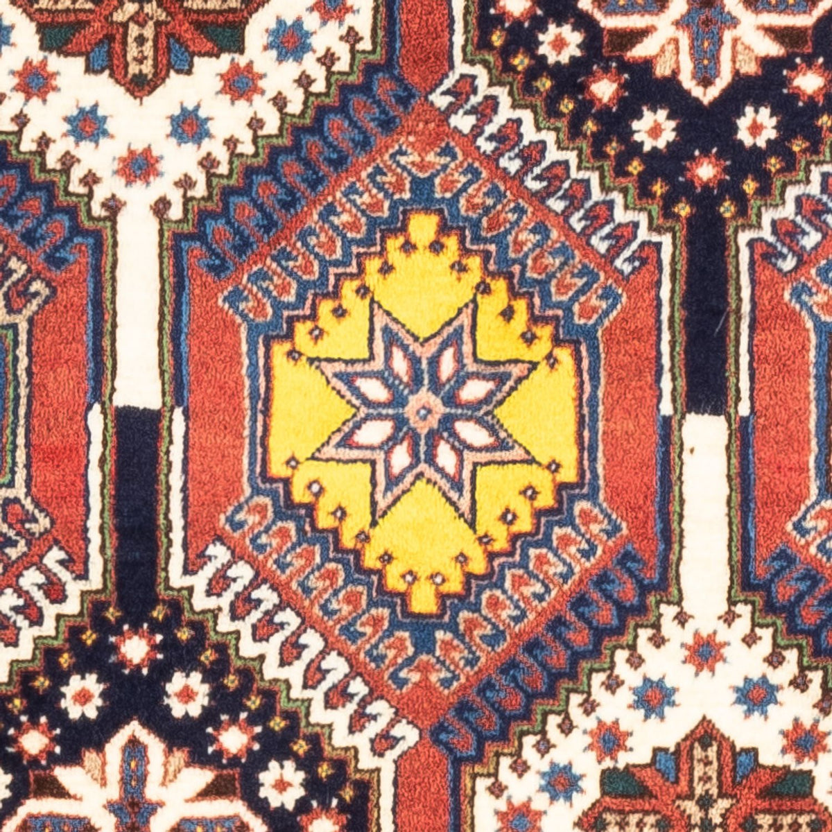 Alfombra persa - Nómada - 128 x 82 cm - multicolor