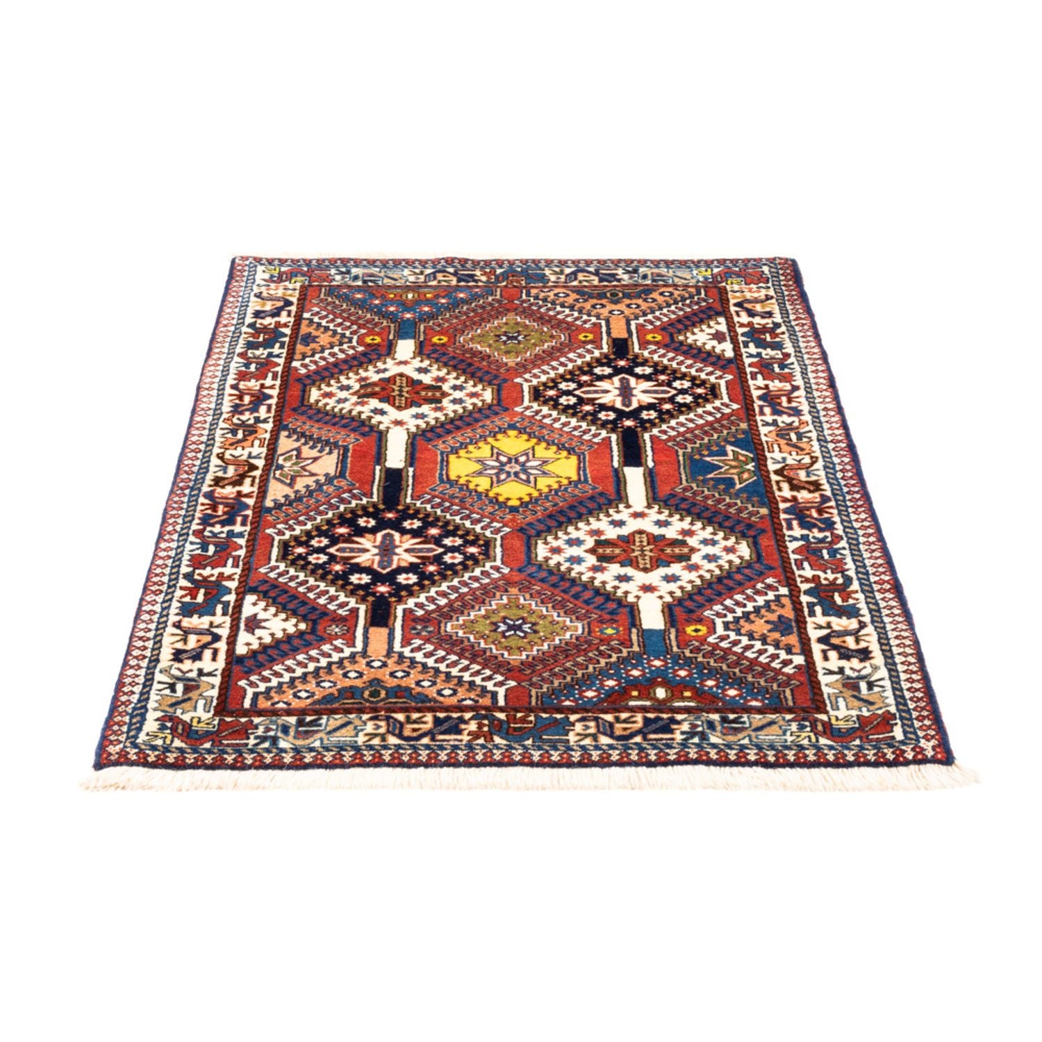 Alfombra persa - Nómada - 128 x 82 cm - multicolor
