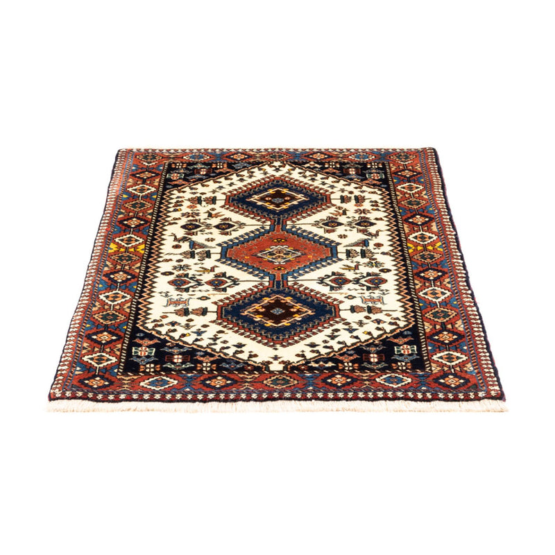 Alfombra persa - Nómada - 130 x 80 cm - crema