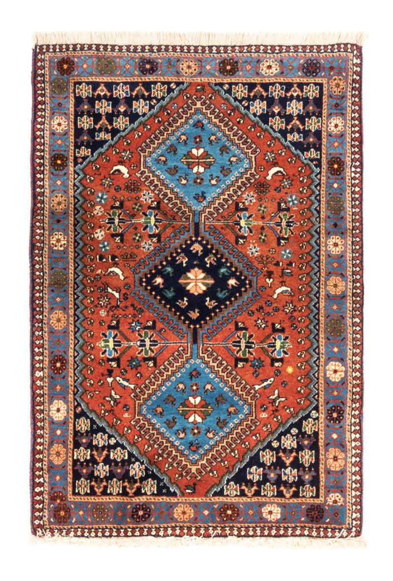 Alfombra persa - Nómada - 123 x 84 cm - rojo