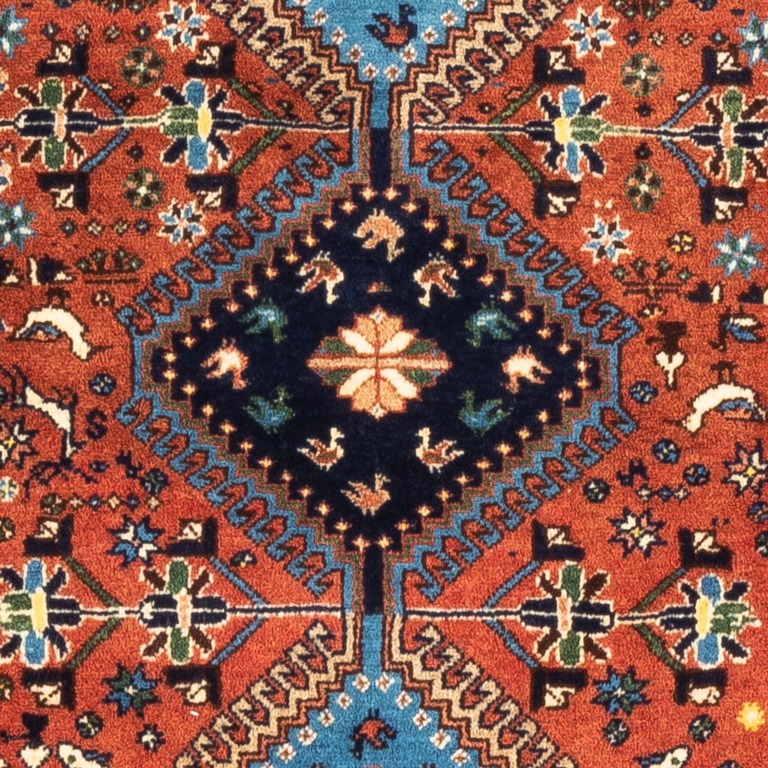 Alfombra persa - Nómada - 123 x 84 cm - rojo