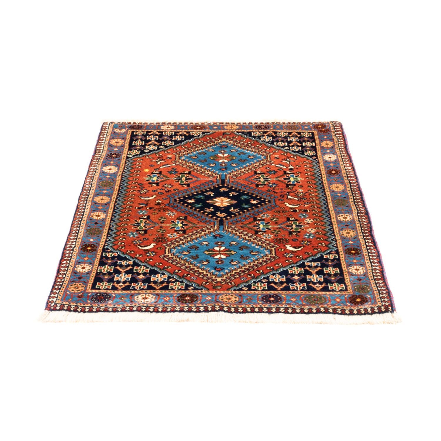 Alfombra persa - Nómada - 123 x 84 cm - rojo