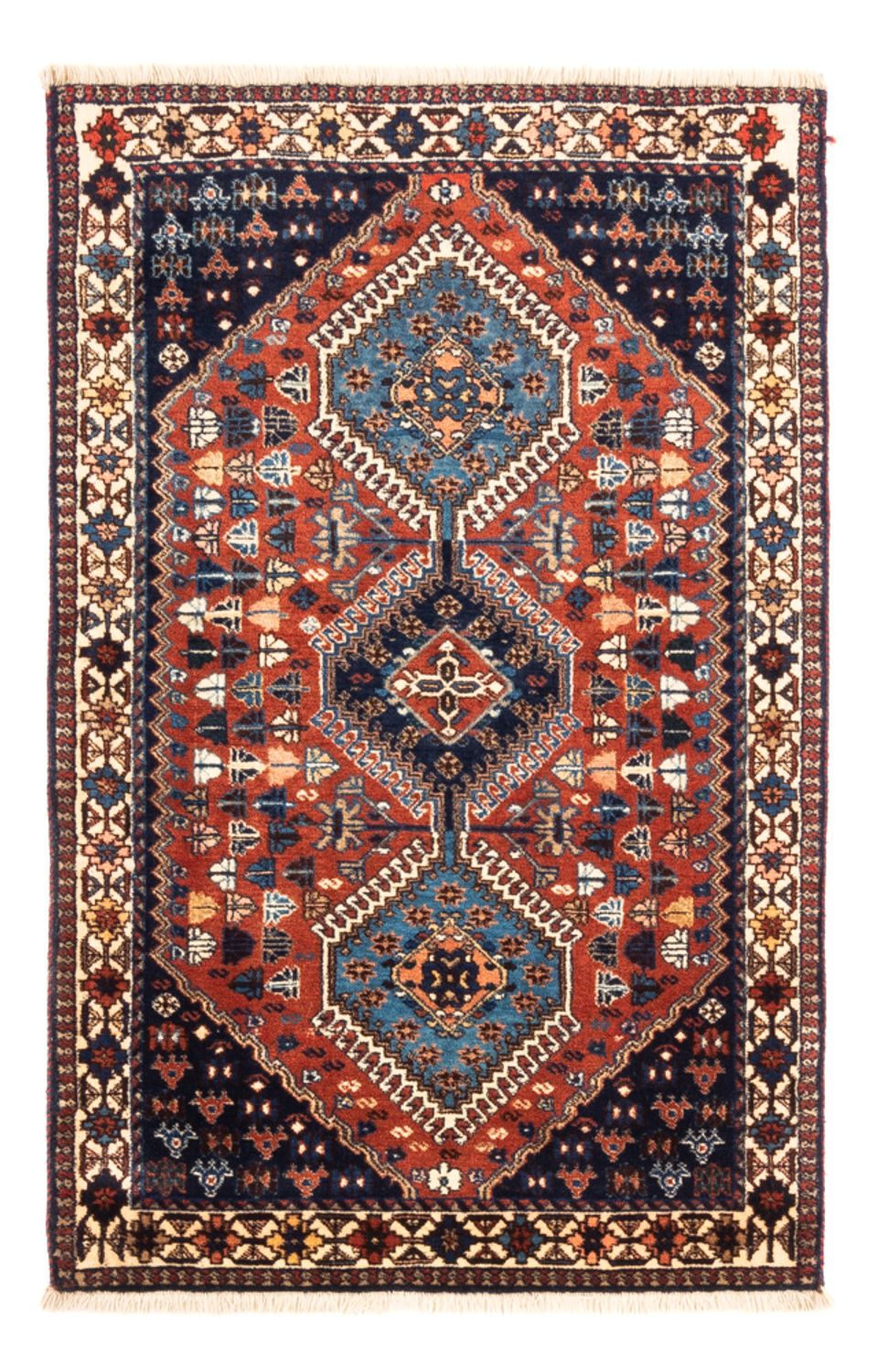 Alfombra persa - Nómada - 130 x 83 cm - rojo