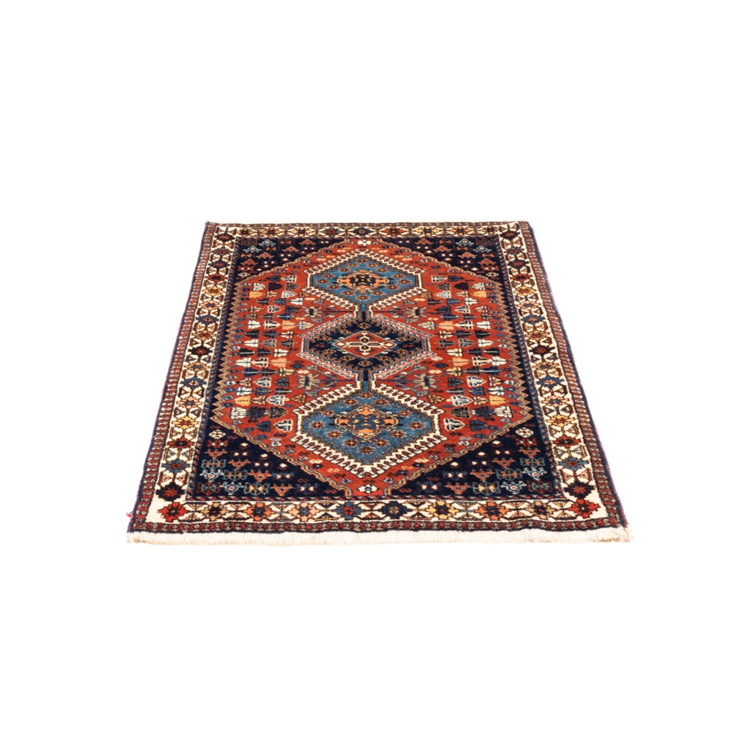 Alfombra persa - Nómada - 130 x 83 cm - rojo