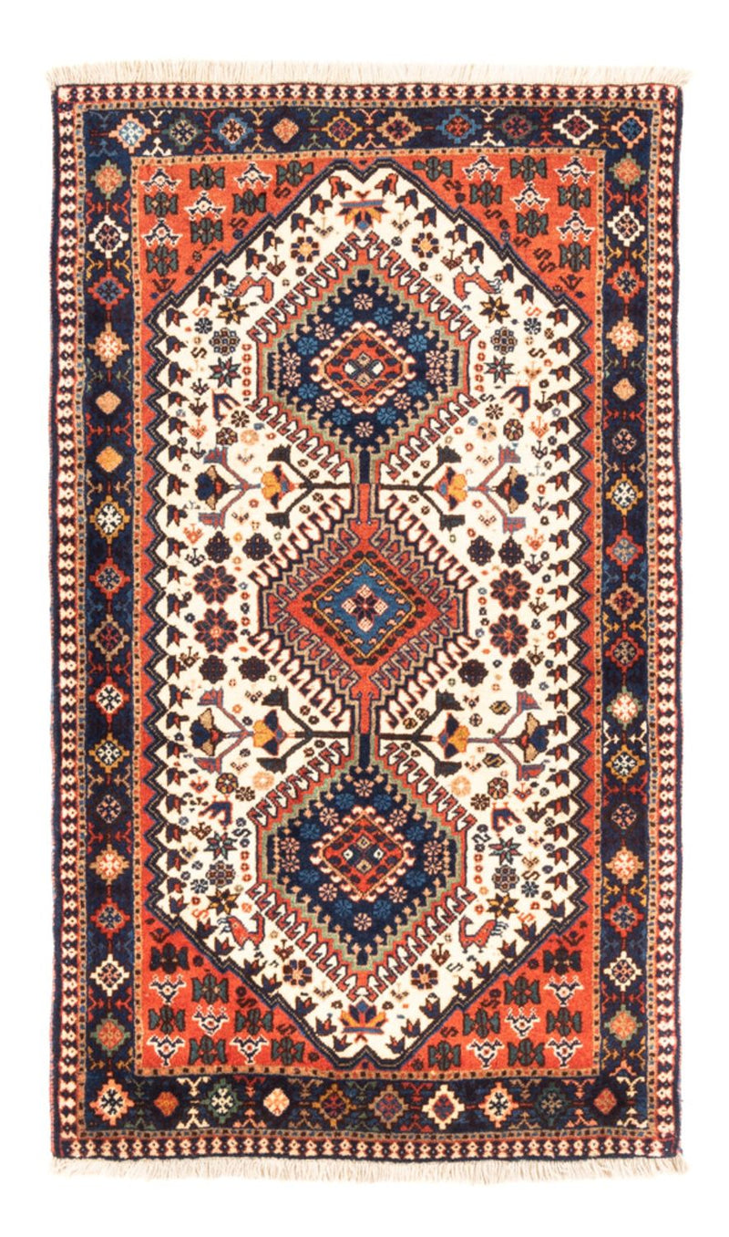 Alfombra persa - Nómada - 136 x 80 cm - crema