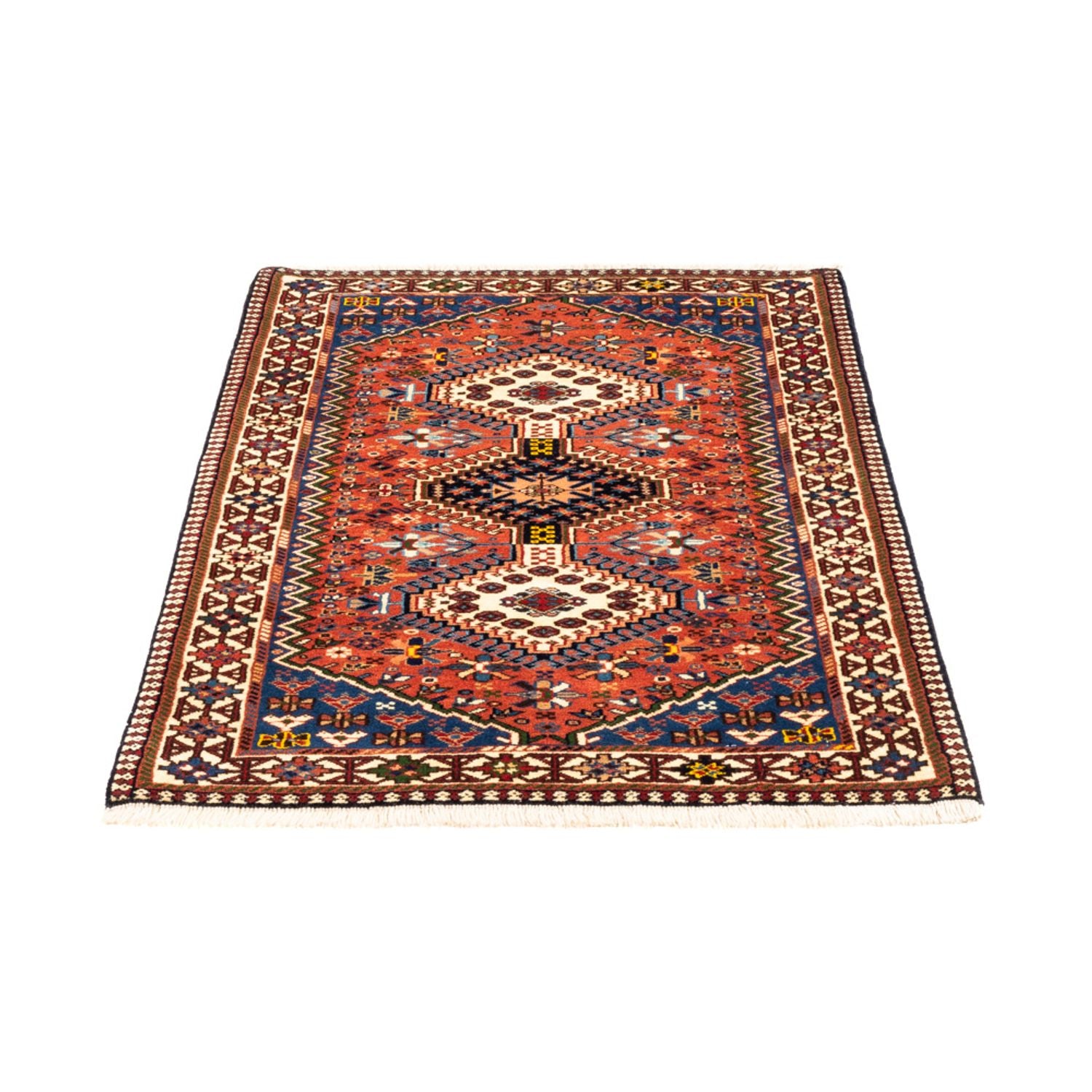 Alfombra persa - Nómada - 133 x 82 cm - rojo