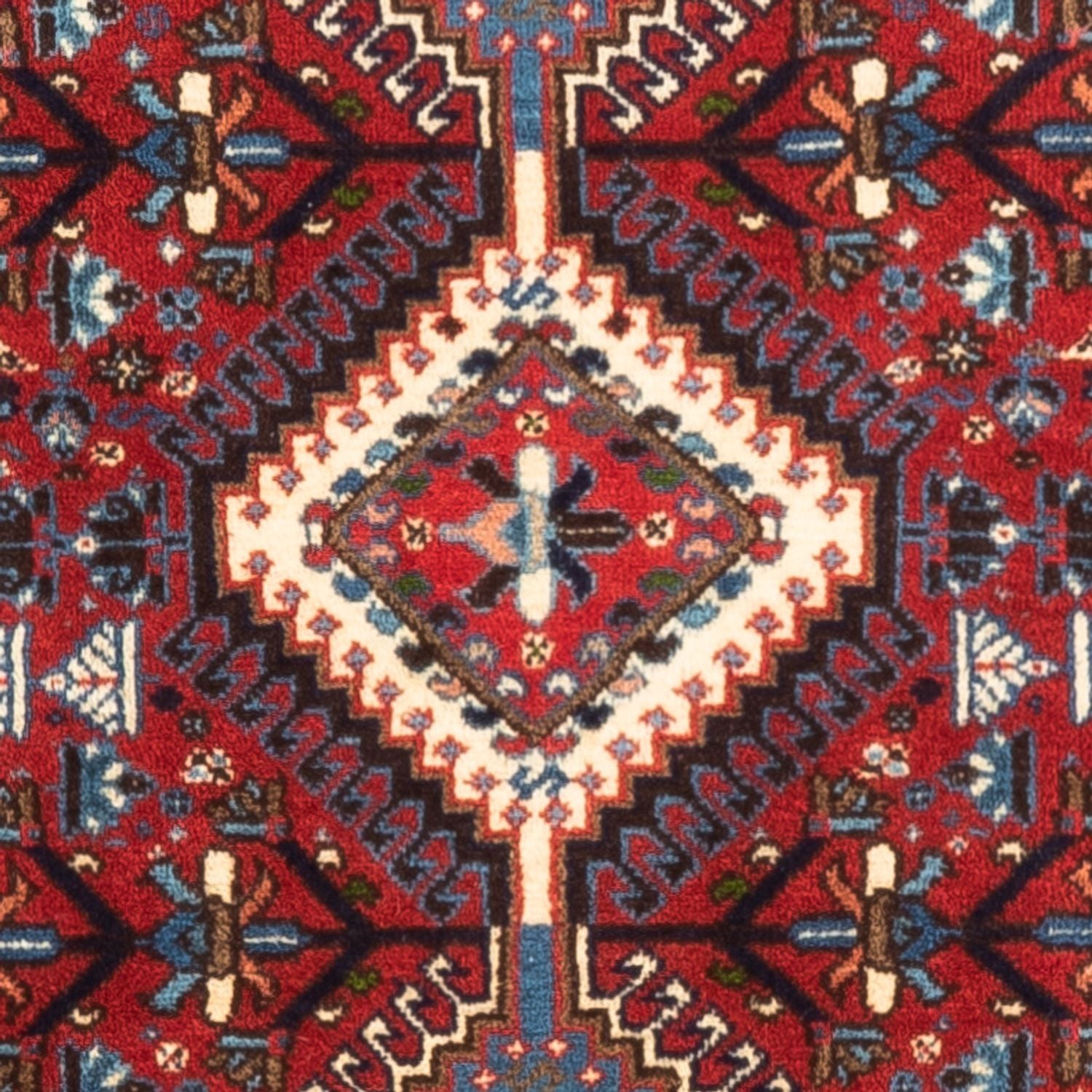 Alfombra persa - Nómada - 123 x 81 cm - rojo