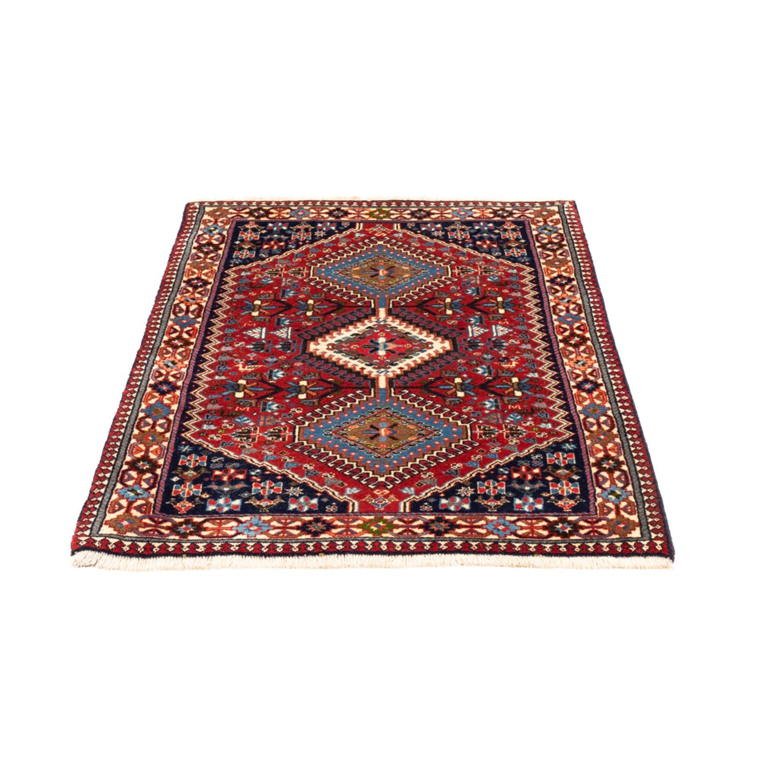 Alfombra persa - Nómada - 123 x 81 cm - rojo