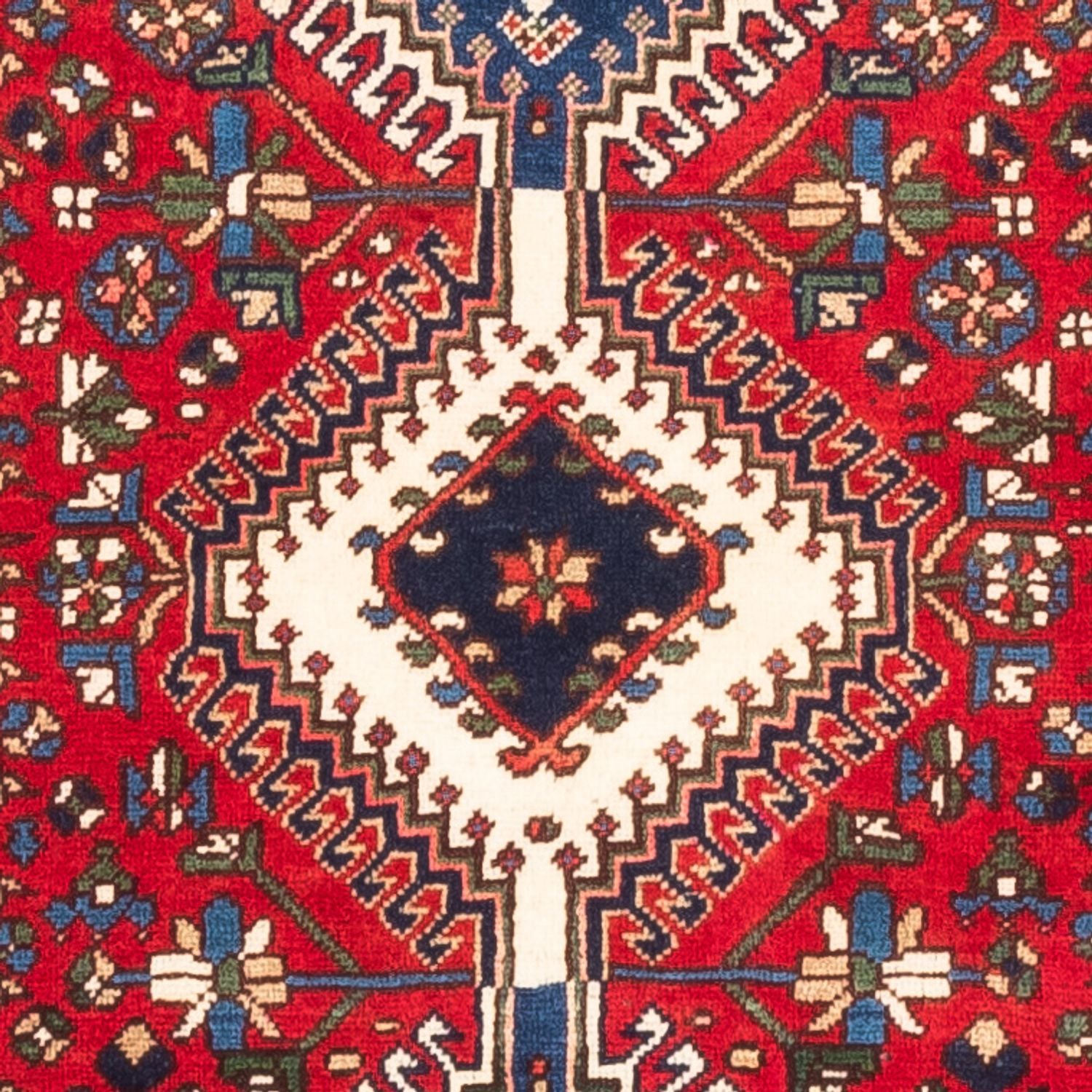 Alfombra persa - Nómada - 128 x 74 cm - rojo